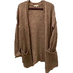 Tan Cardigan with Pockets